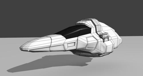Small Spaceship (Low Poly) preview image